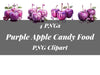 Lila Apfel Süßigkeiten Food Clipart