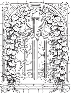 Blooming Window Coloring Book - CraftNest - Digital Crafting and Art