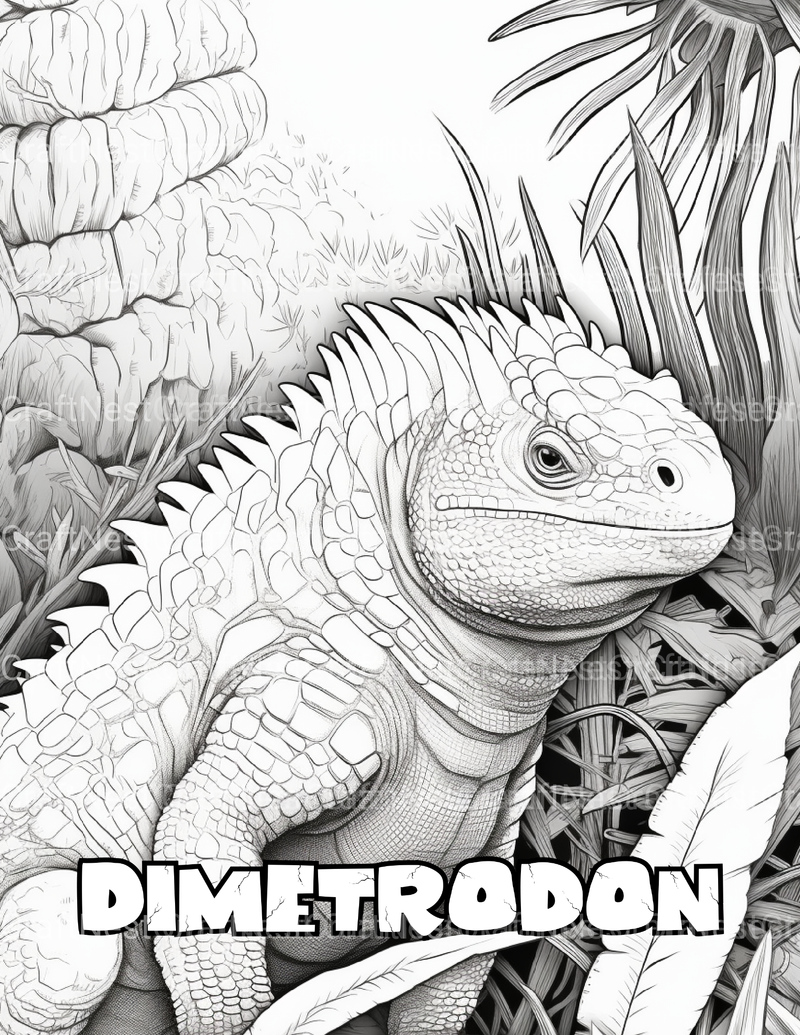 Kids Dinosaur Adventure Coloring Book - CraftNest - Digital Crafting and Art
