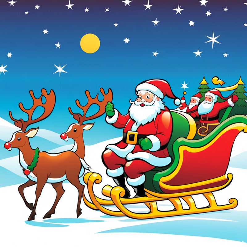 Christmas Reindeer Seamless Digital Paper - CraftNest - Digital Crafting and Art