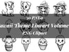 Kawaii Theme Lineart Volume 2 Clipart
