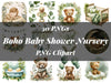 Boho Baby Shower Nursery Clipart