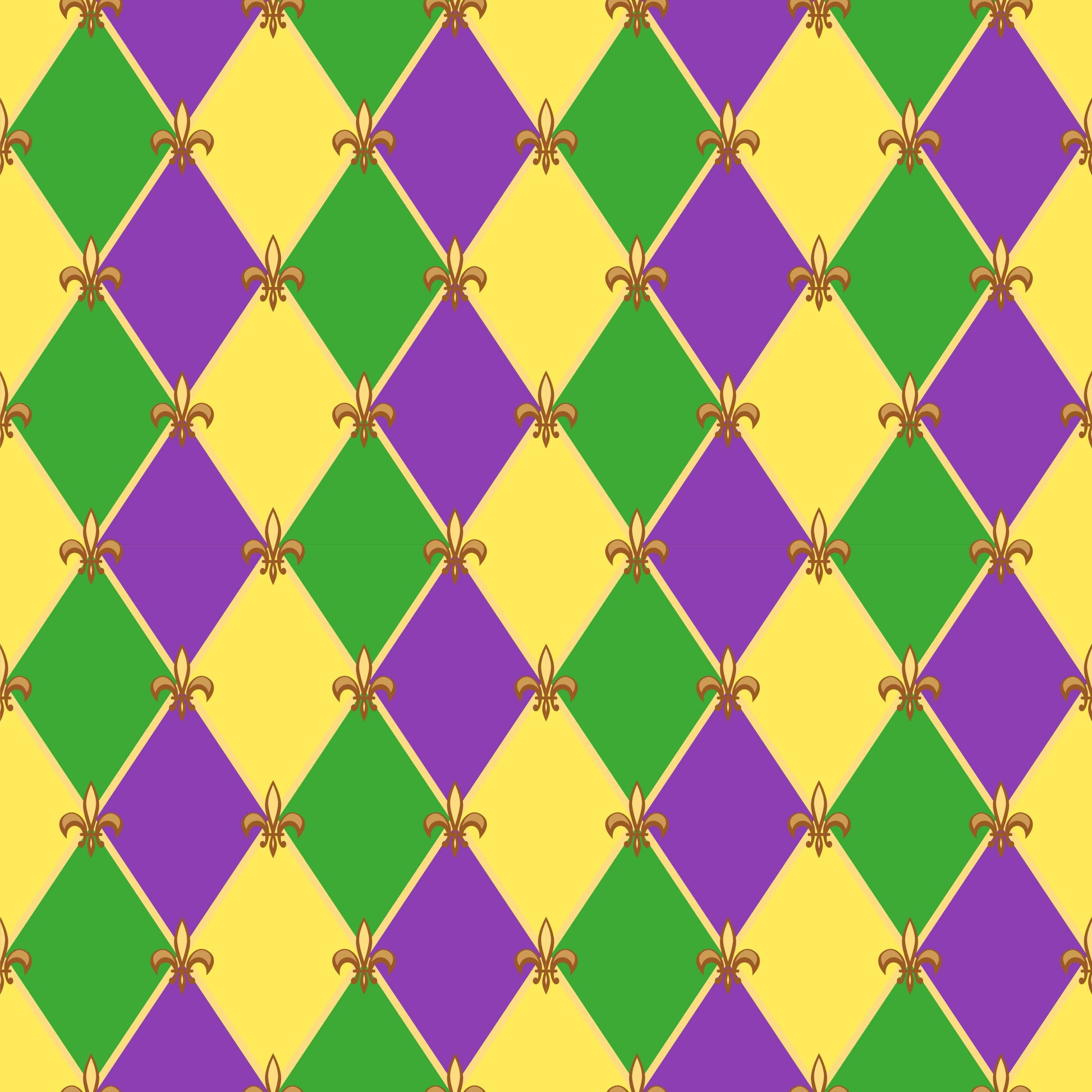 Mardi Gras Seamless Digital Paper - CraftNest - Digital Crafting and Art