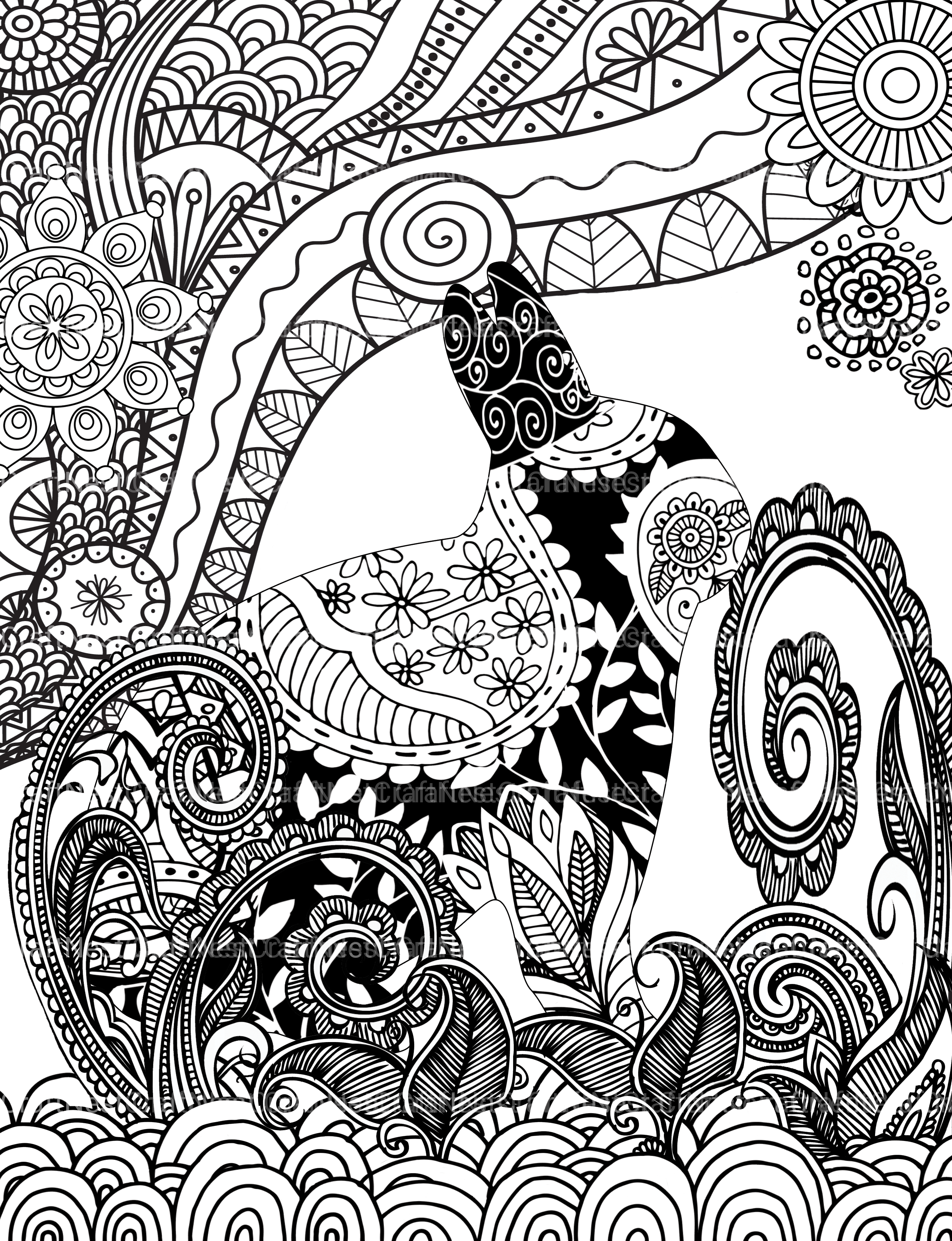 Colorist Heaven Animal Coloring Book - CraftNest - Digital Crafting and Art