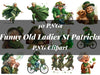 Funny Old Ladies St Patricks Clipart