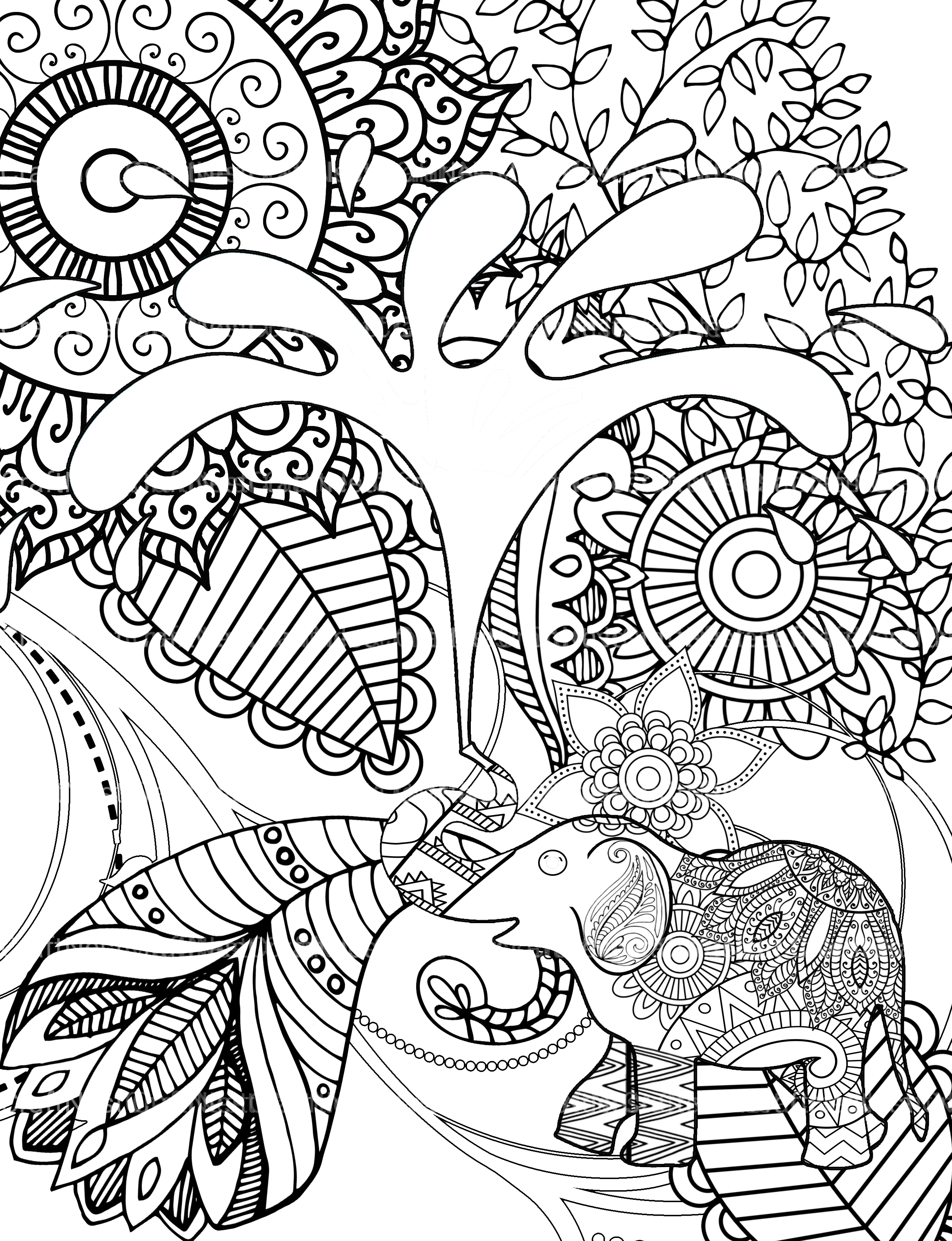 Colorist Heaven Animal Coloring Book - CraftNest - Digital Crafting and Art