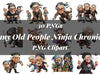 Funny Old People Ninja Chronicles Clipart