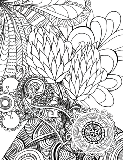 Colorist Heaven Flower Coloring Book - CraftNest - Digital Crafting and Art