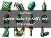 Grüne Make -up Self Care Clipart