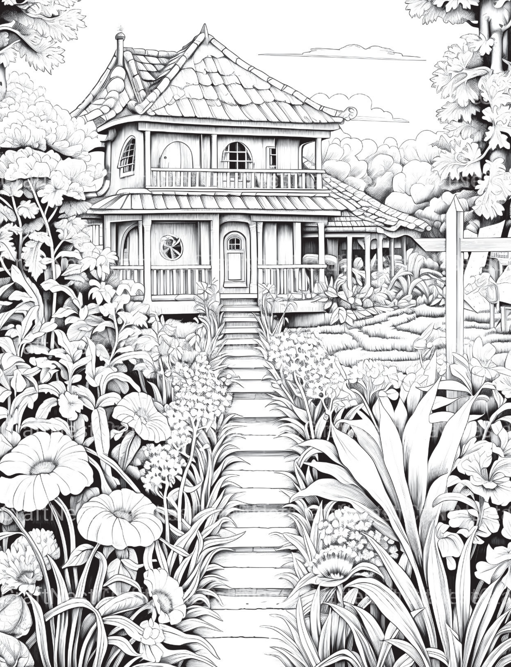 Farmers Garden Coloring Book 2 - CraftNest - Digital Crafting and Art