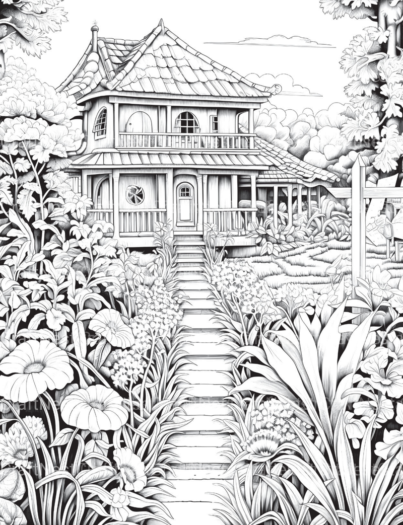 Farmers Garden Coloring Book 2 - CraftNest - Digital Crafting and Art