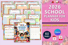 School Planner for Kids - CraftNest - Digital Crafting and Art