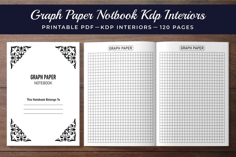 Graph Notebook Planner - CraftNest - Digital Crafting and Art