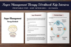 Anger Management Therapy Workbook Bundle - CraftNest - Digital Crafting and Art