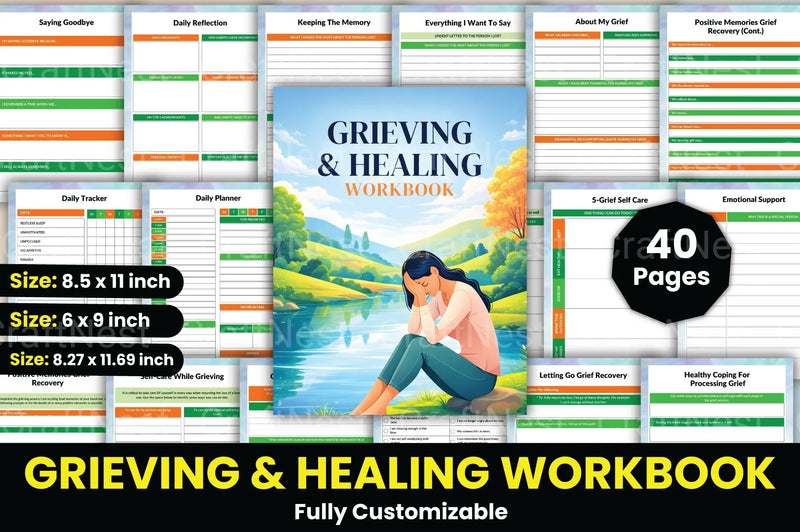Grieving and Healing Workbook - CraftNest - Digital Crafting and Art