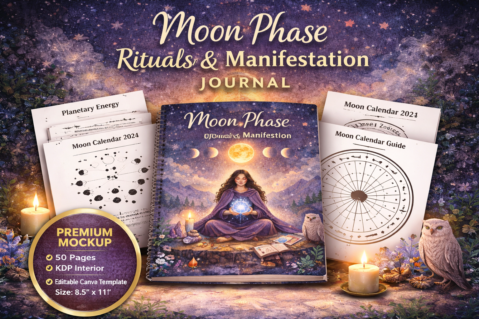 Moon Phase Rituals Manifestation Journal