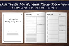 Daily, Weekly, Monthly, Yearly Planner - CraftNest - Digital Crafting and Art