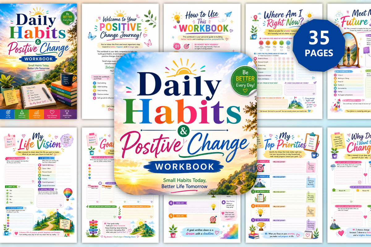 Daily Habits Positive Change Workbook