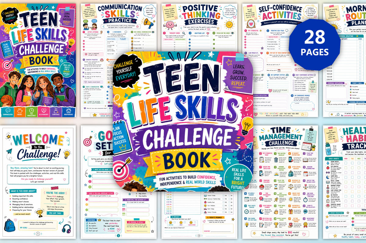 Teen Life Skills Challenge Book