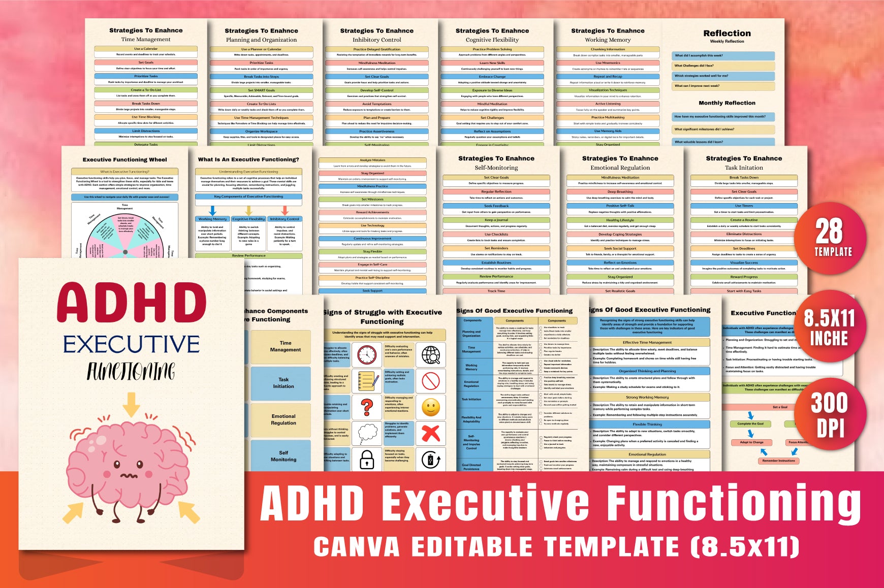 Autism Executive Functioning Planner
