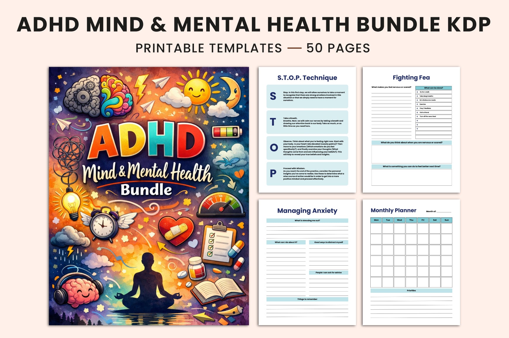 ADHD Mind Mental Health Planner