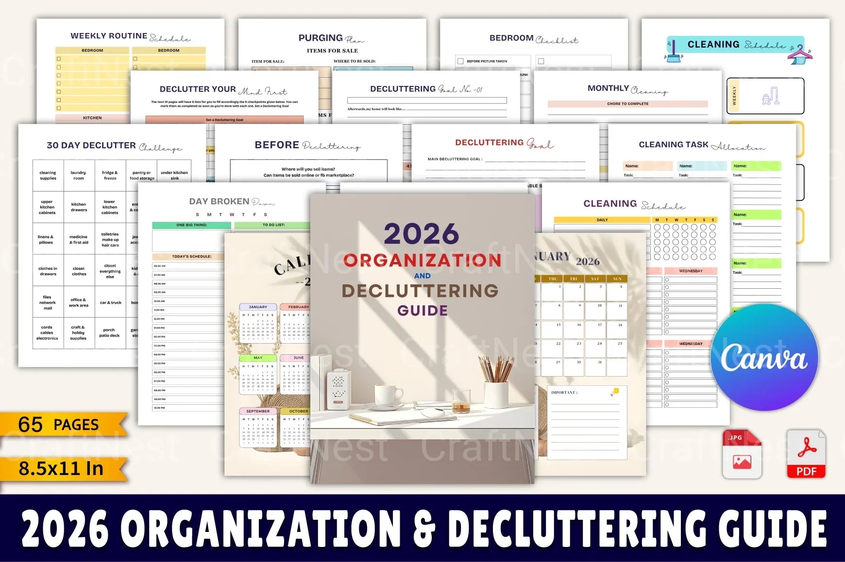 Organization Decluttering Guide - CraftNest - Digital Crafting and Art