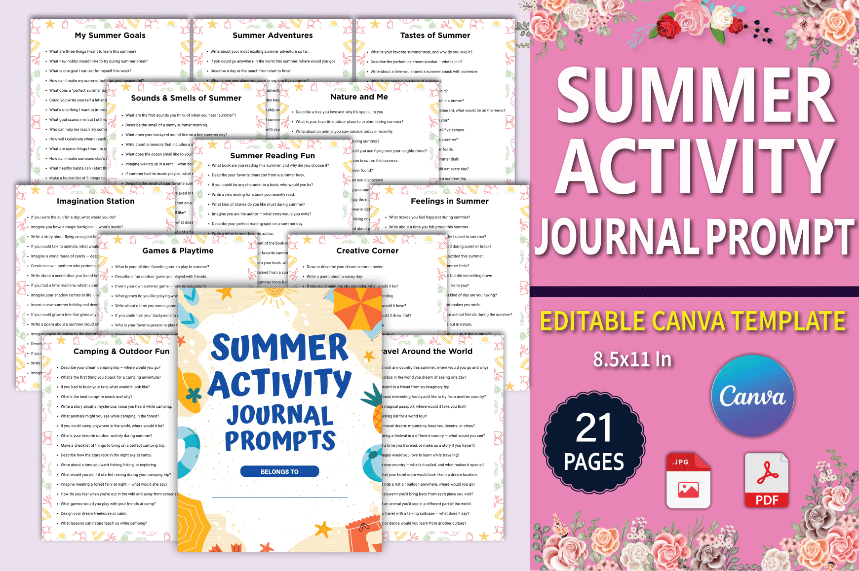 Summer Activity Prompts for Creative Fun - CraftNest - Digital Crafting and Art