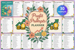 Profit Prompts Planner for Success - CraftNest - Digital Crafting and Art