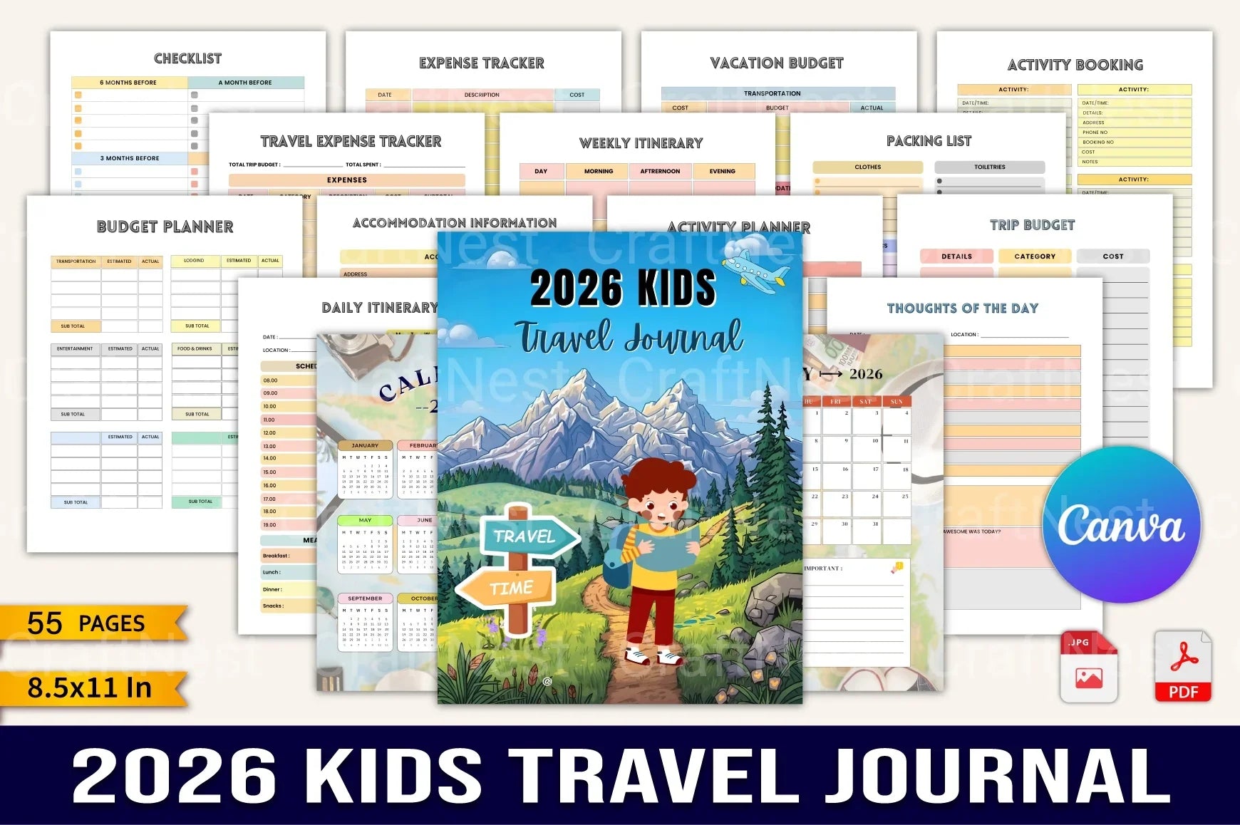 Kids Travel Adventures - CraftNest - Digital Crafting and Art