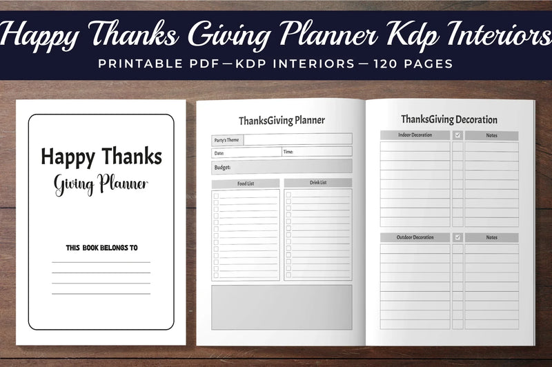 Happy Thanksgiving Planner Bundle - CraftNest - Digital Crafting and Art