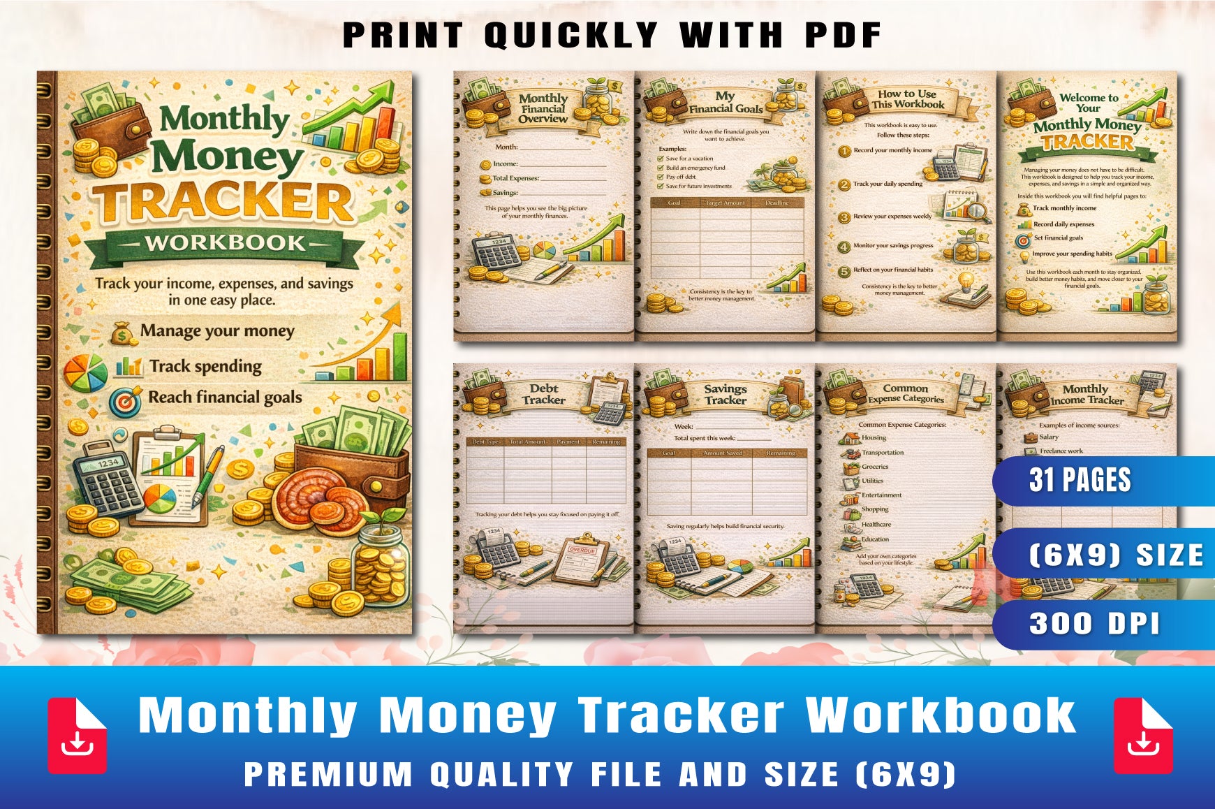 Monthly Money Workbook