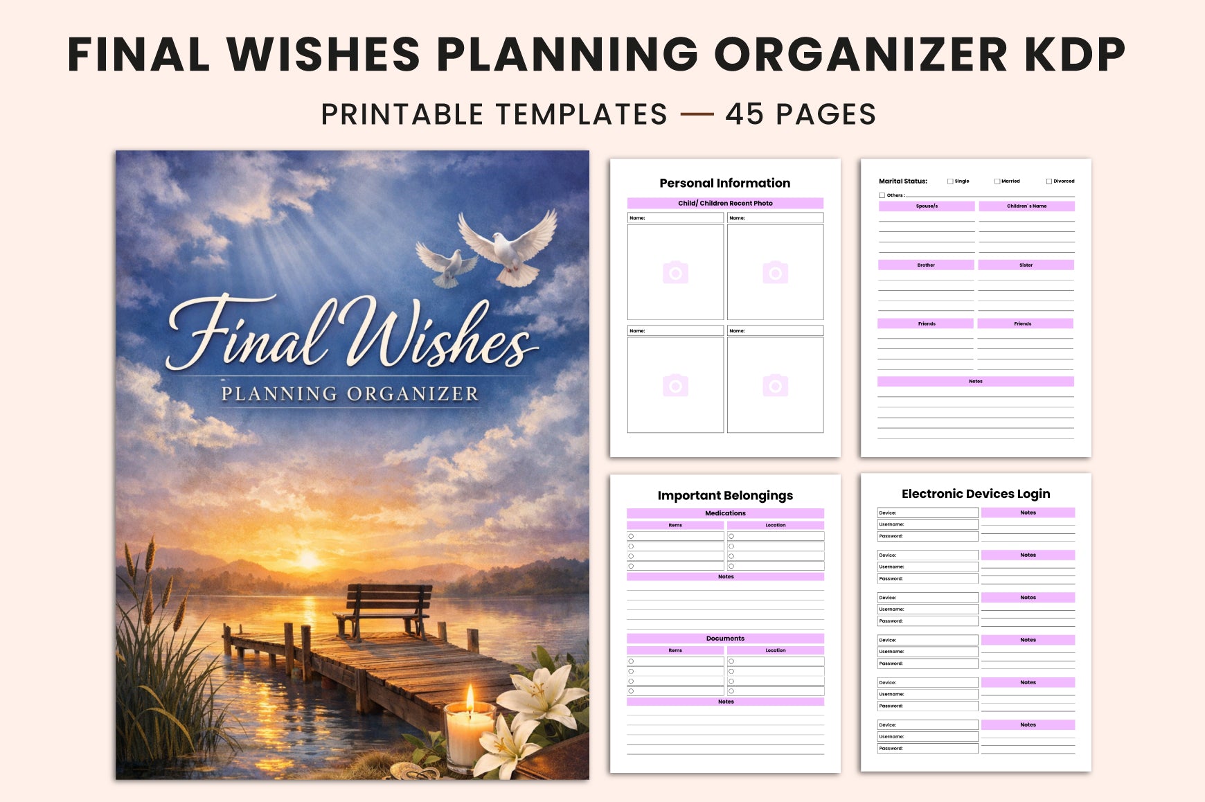 Final Wishes Planning Planner