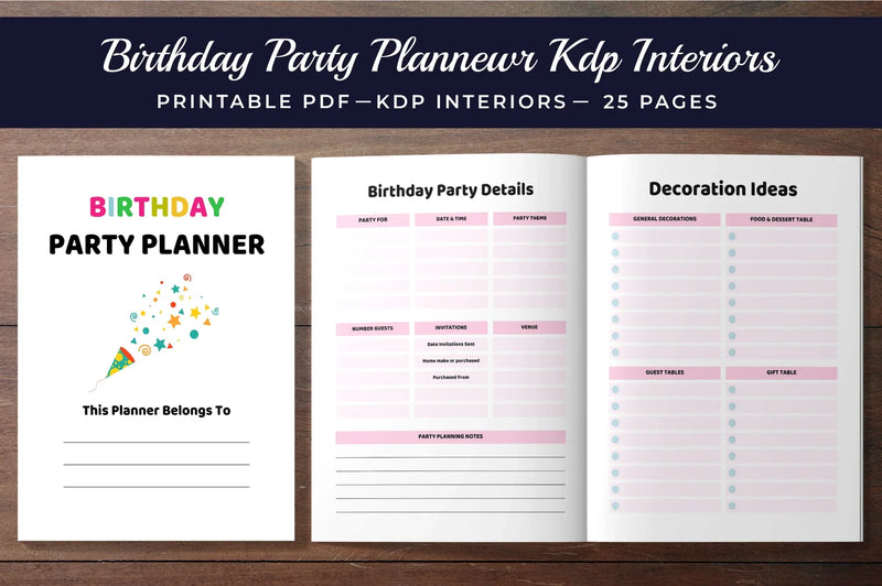 Birthday Party Planner - CraftNest - Digital Crafting and Art