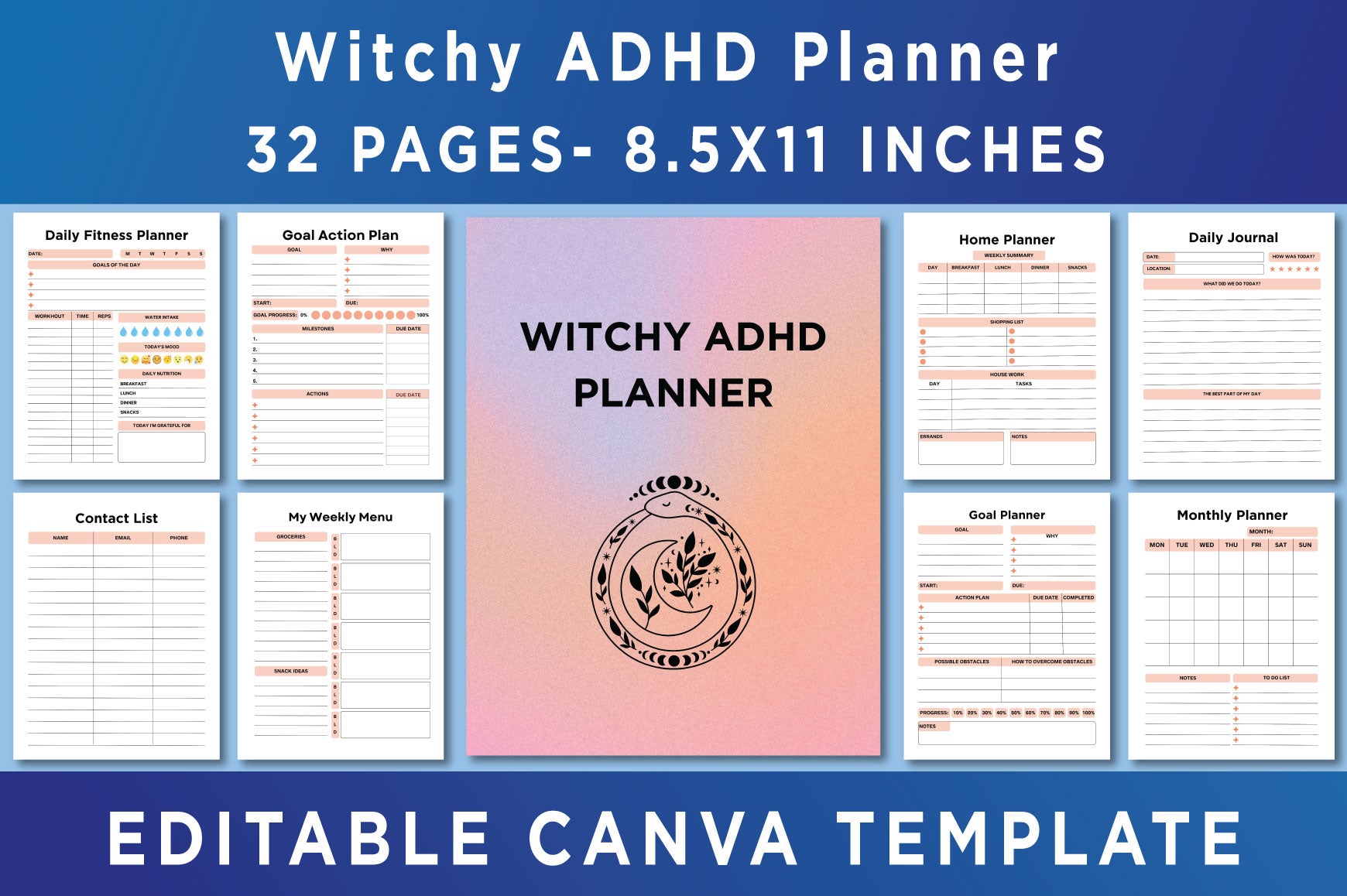 Witchy ADHD Planner