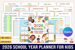 School Year Planner for Kids - CraftNest - Digital Crafting and Art