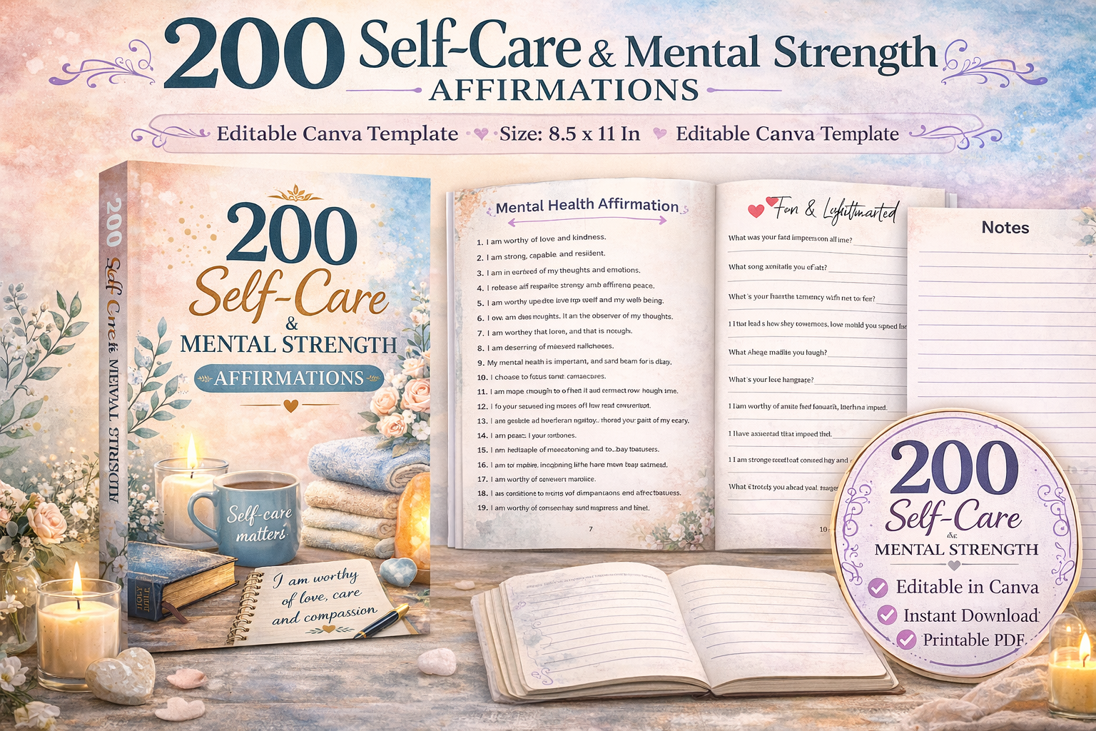 Self Care Mental Strength Journal