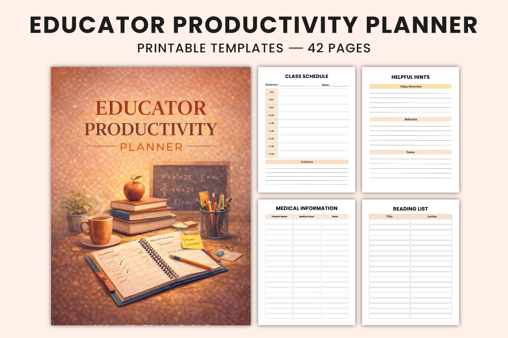 Educator Productivity Planner