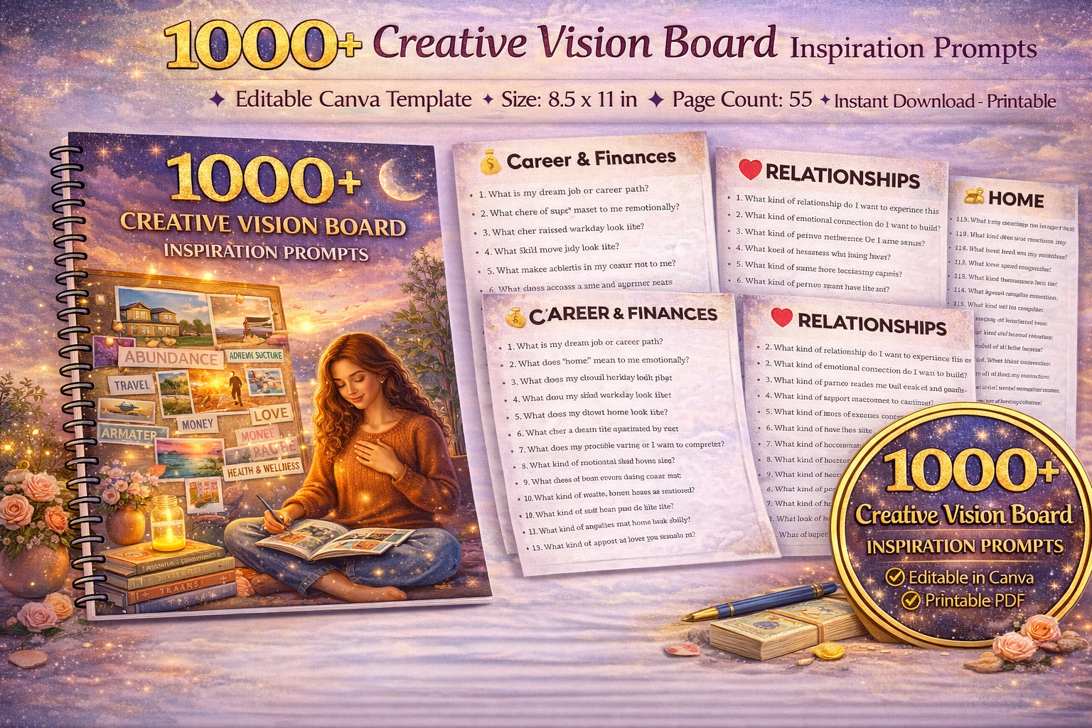 Creative Vision Board Inspiration Prompts