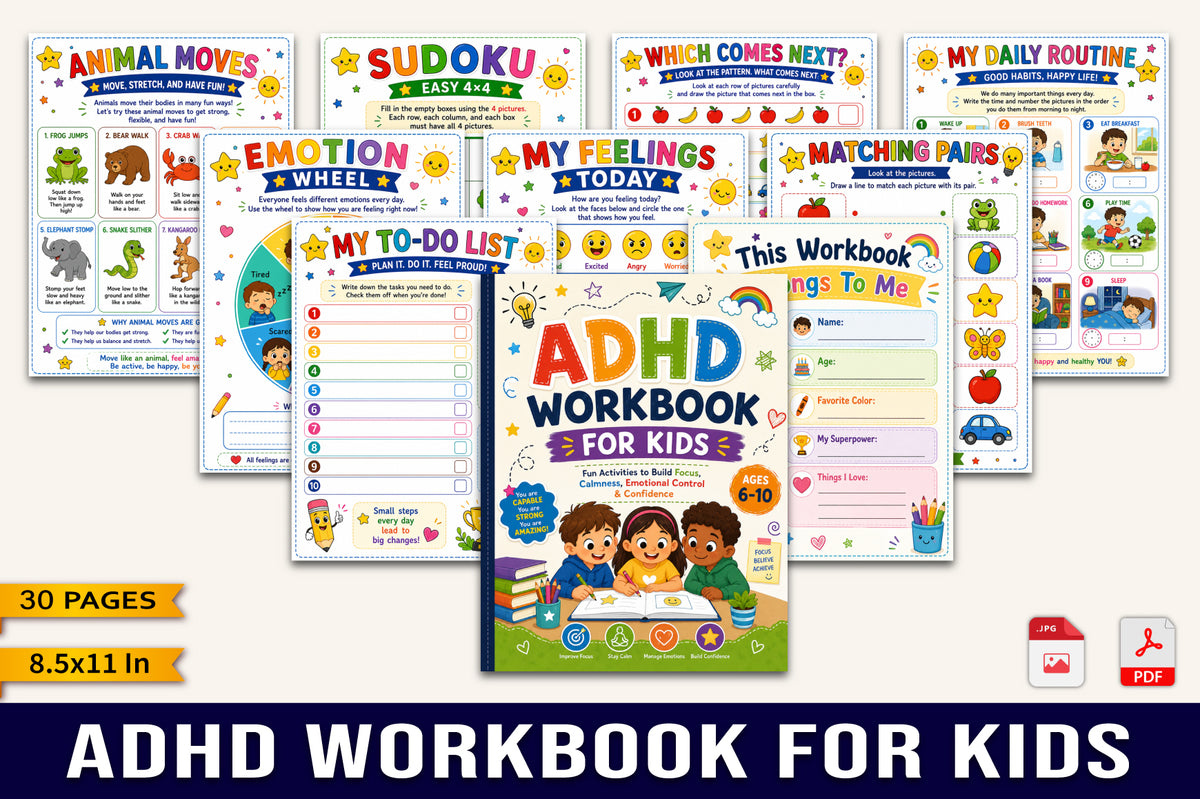 ADHD Workbook for Kids