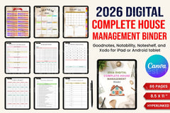 Complete House Management Binder for Organization - CraftNest - Digital Crafting and Art