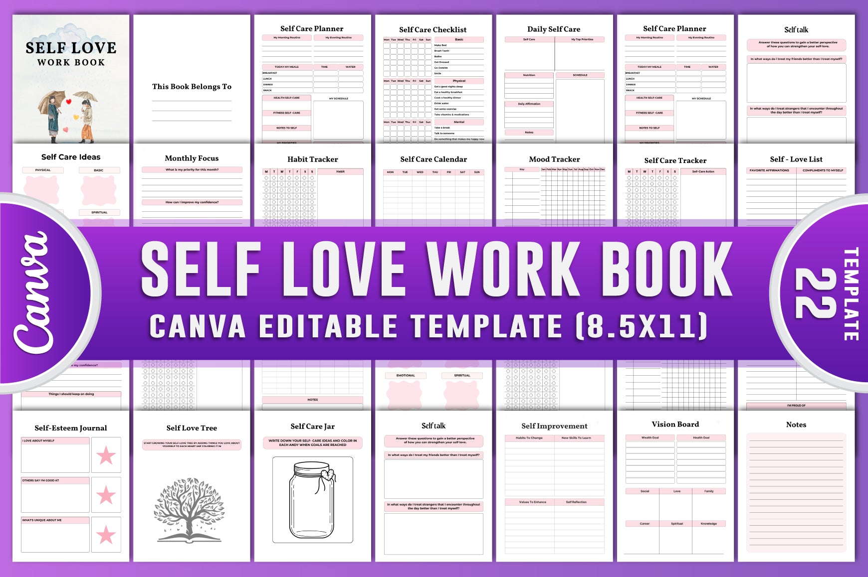 Self Love Work Planner