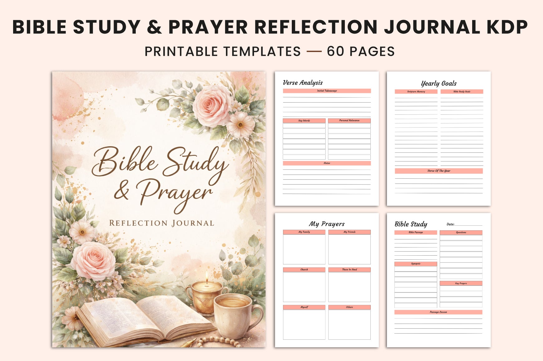 Bible Study Prayer Reflection Journal