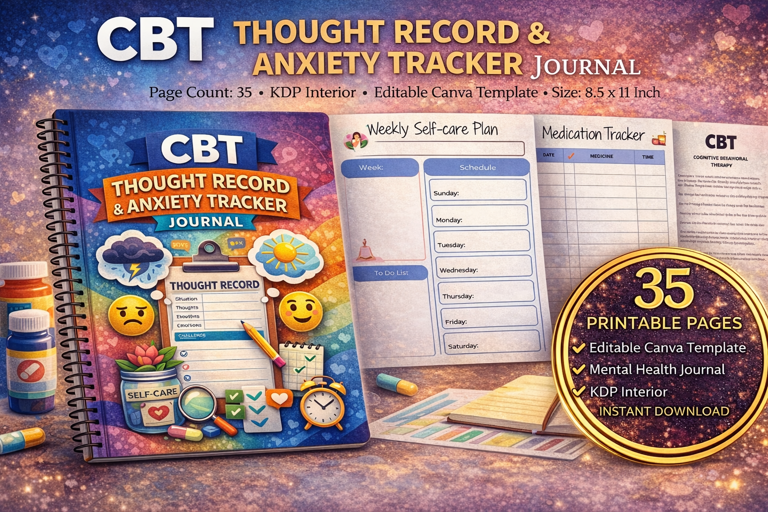 CBT Thought Anxiety Journal