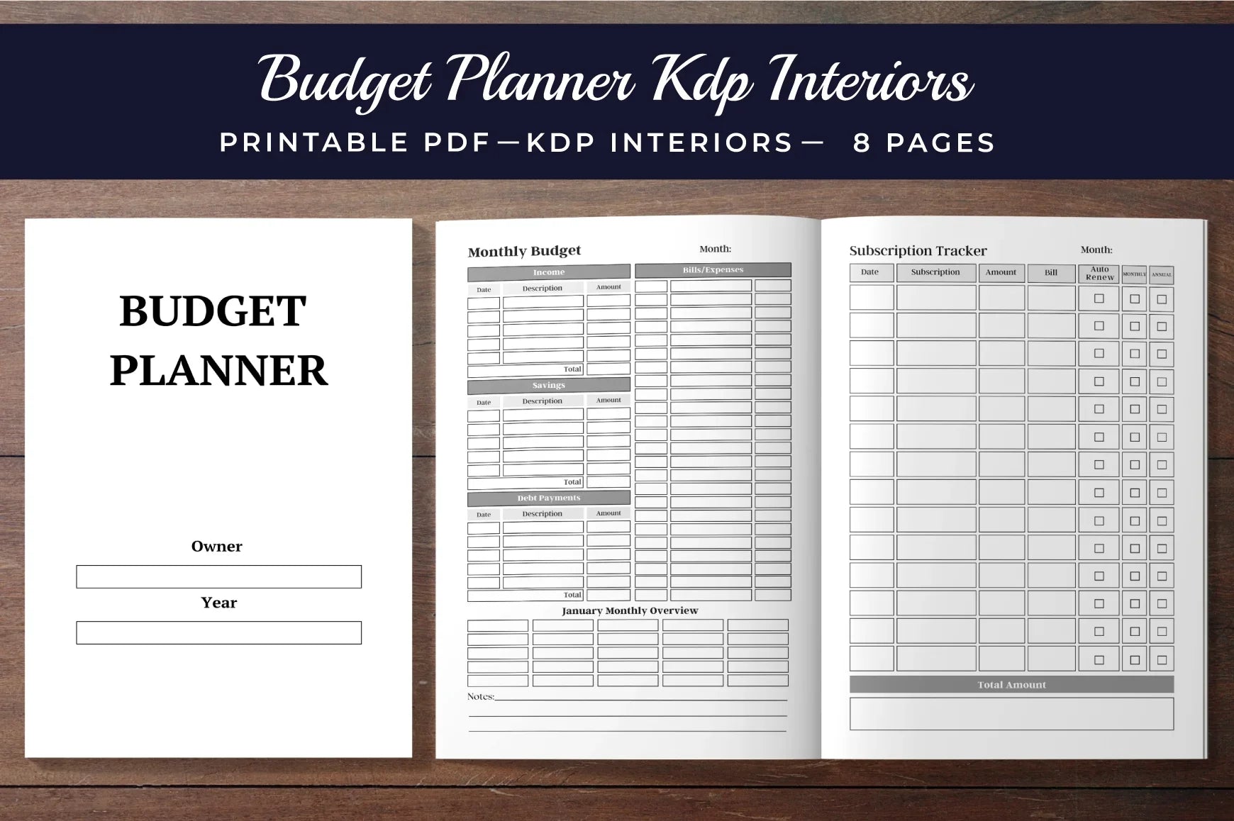 Budget Planner Interiors Bundle - CraftNest - Digital Crafting and Art