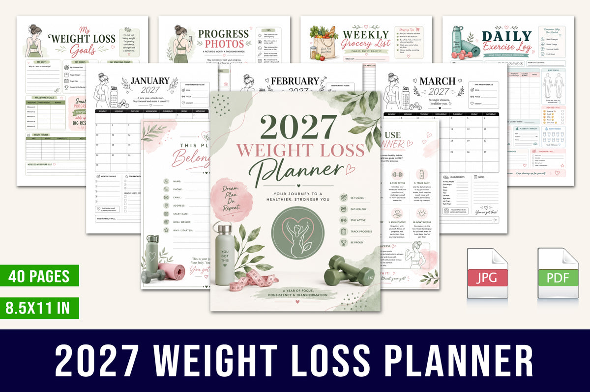 Weight Loss Planner 2027
