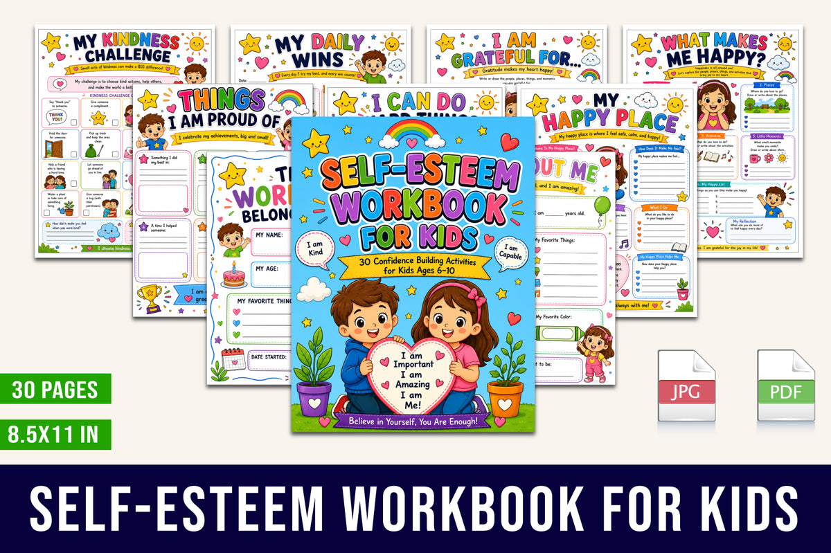 Self Esteem For Kids Workbook