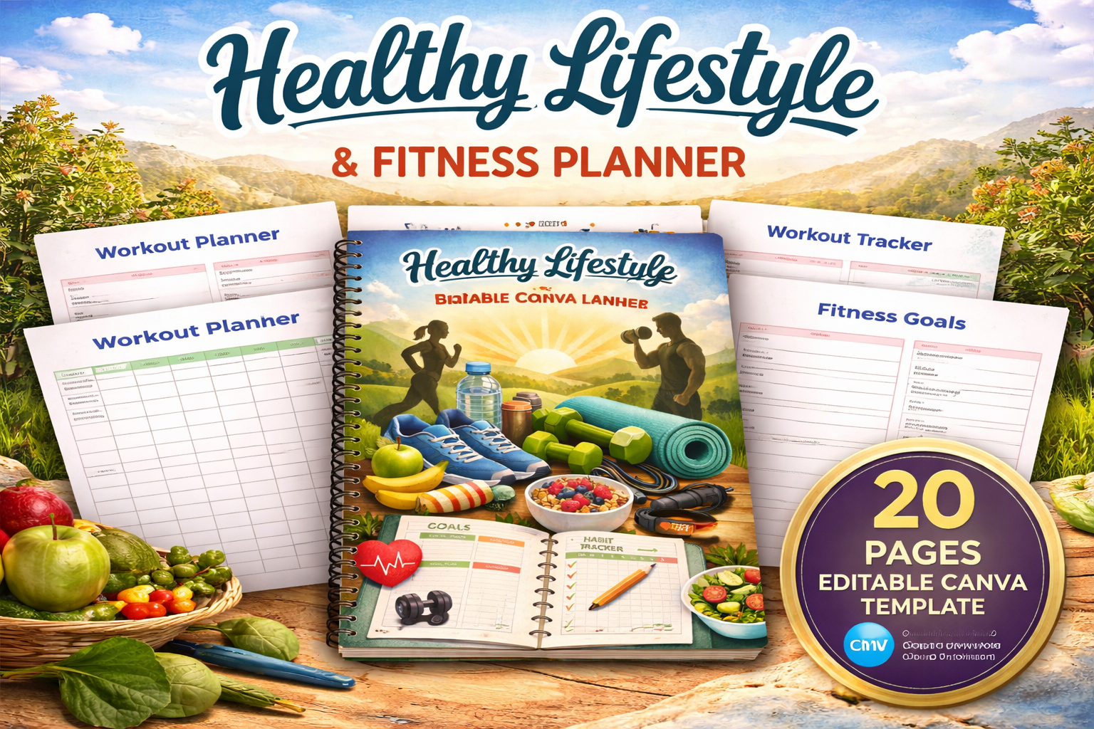 Healthy Lifestyle Fitness Planner