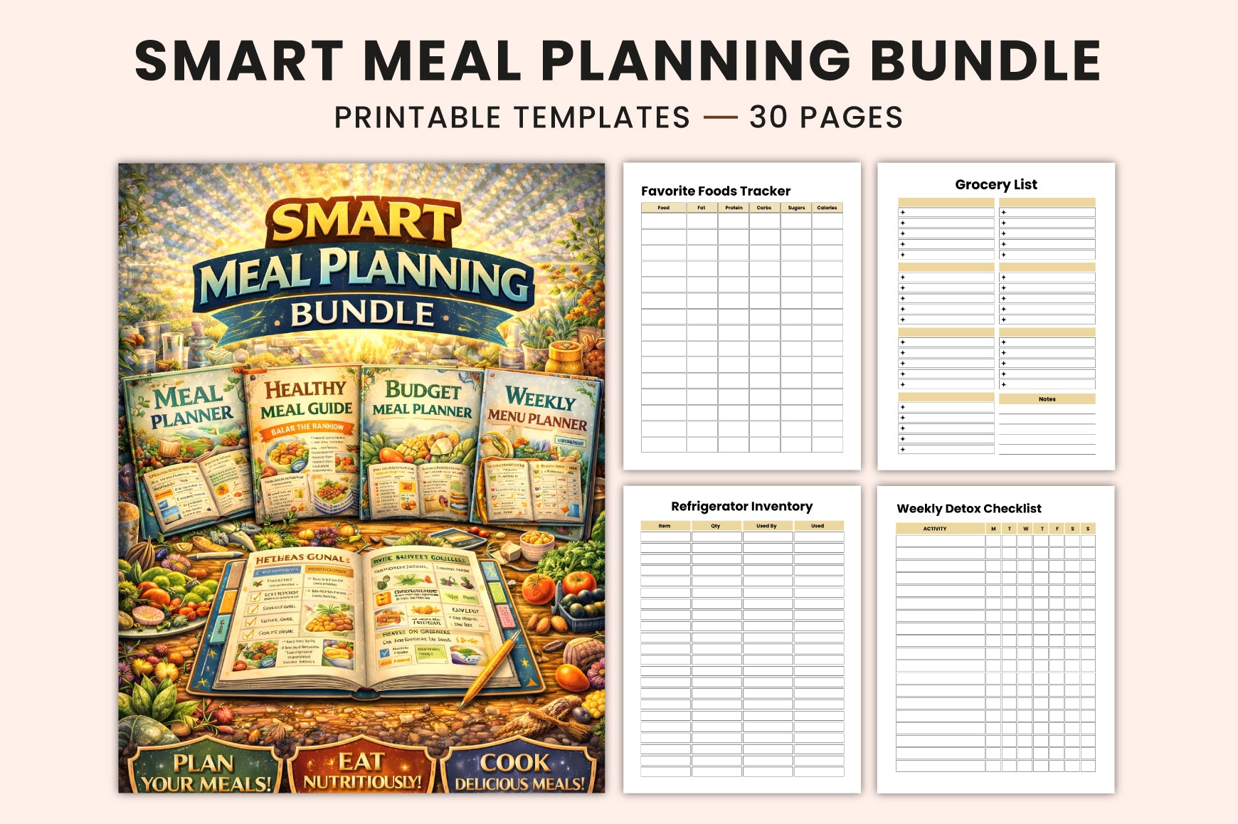 Smart Meal Planning Planner