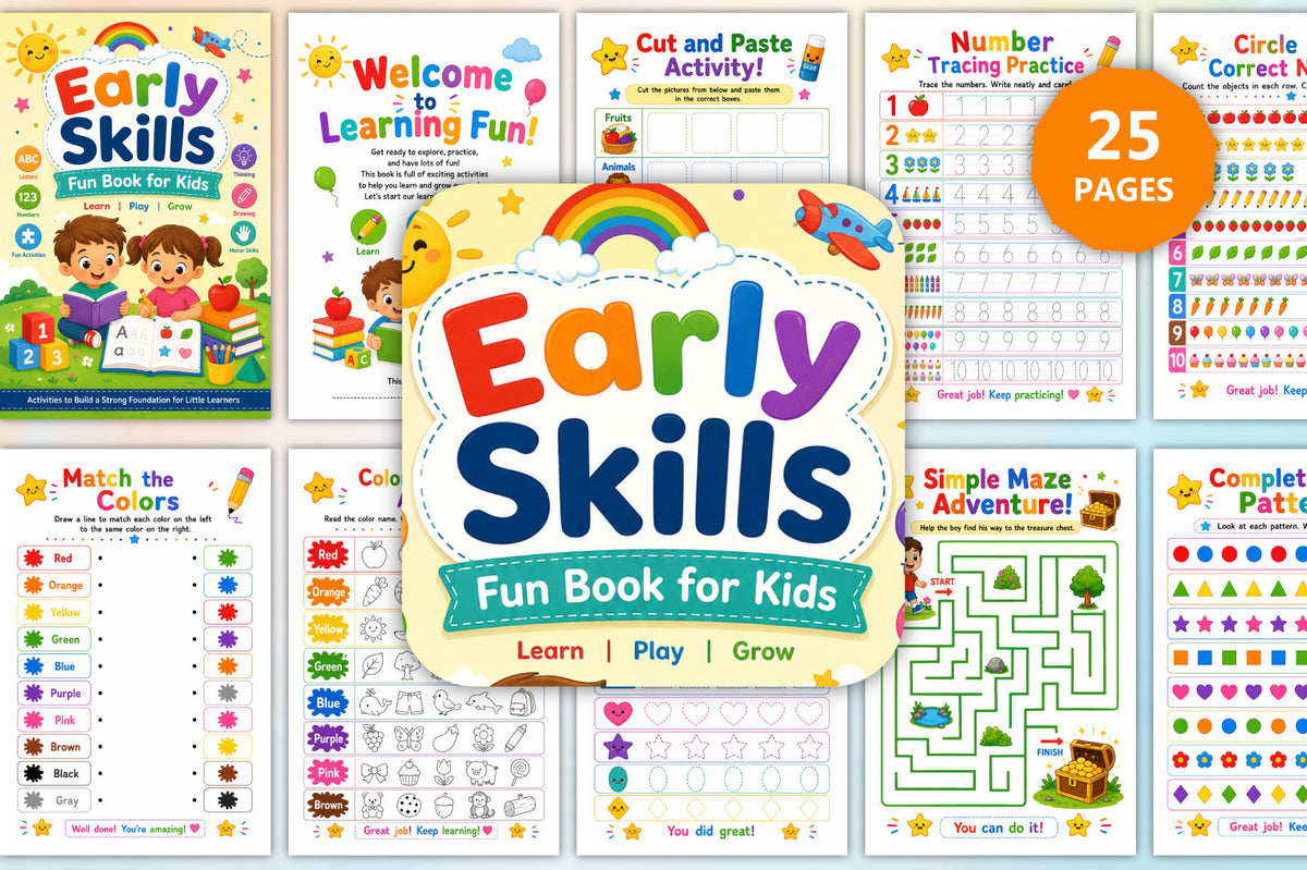 Early Skills Fun for Kids Book