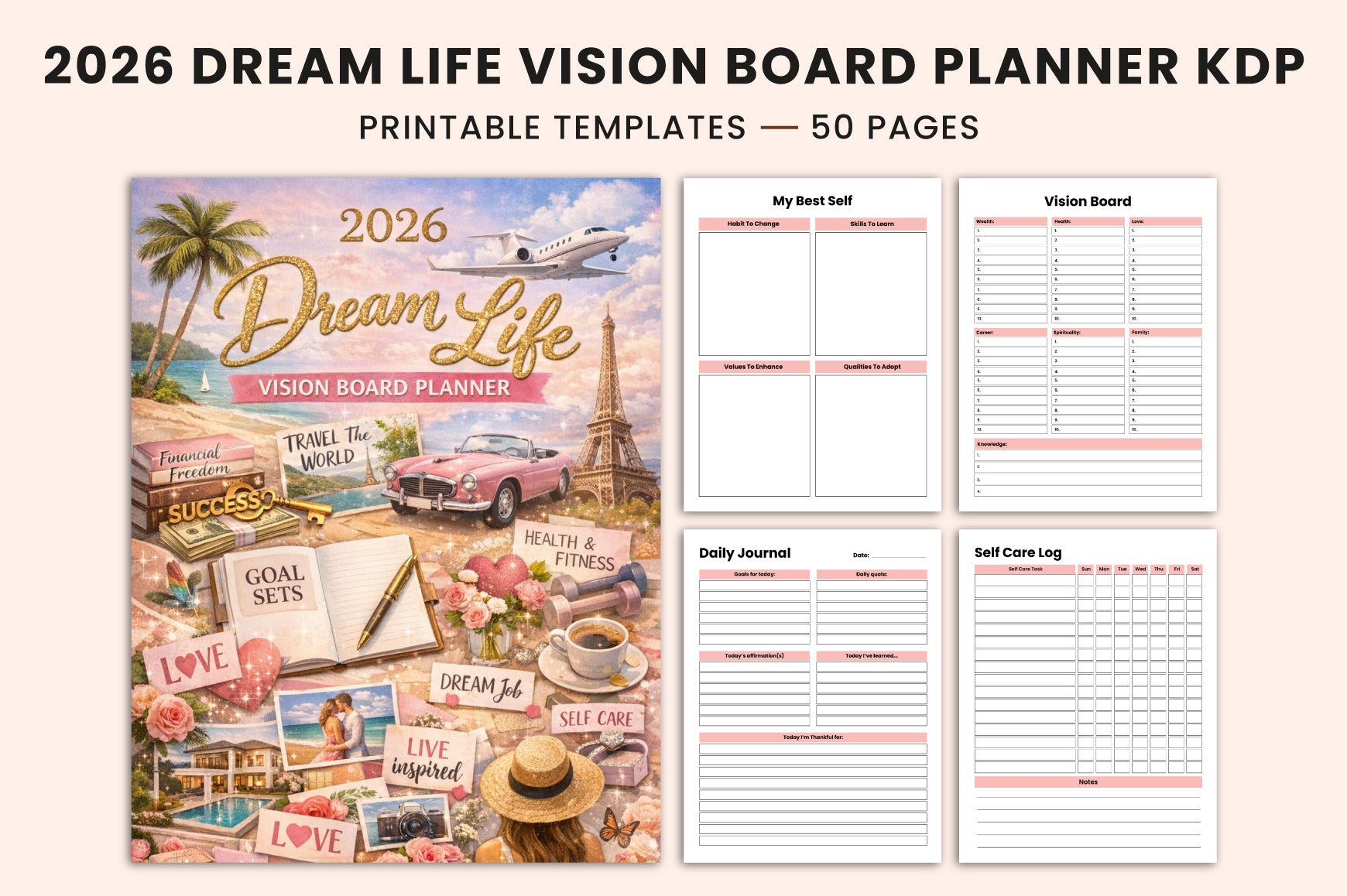 Dream Life Vision Board Planner
